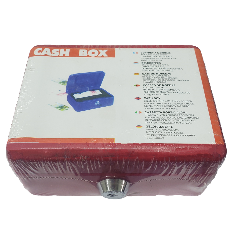 קופת מתכת מס' 12.5/10/6-0 אדום