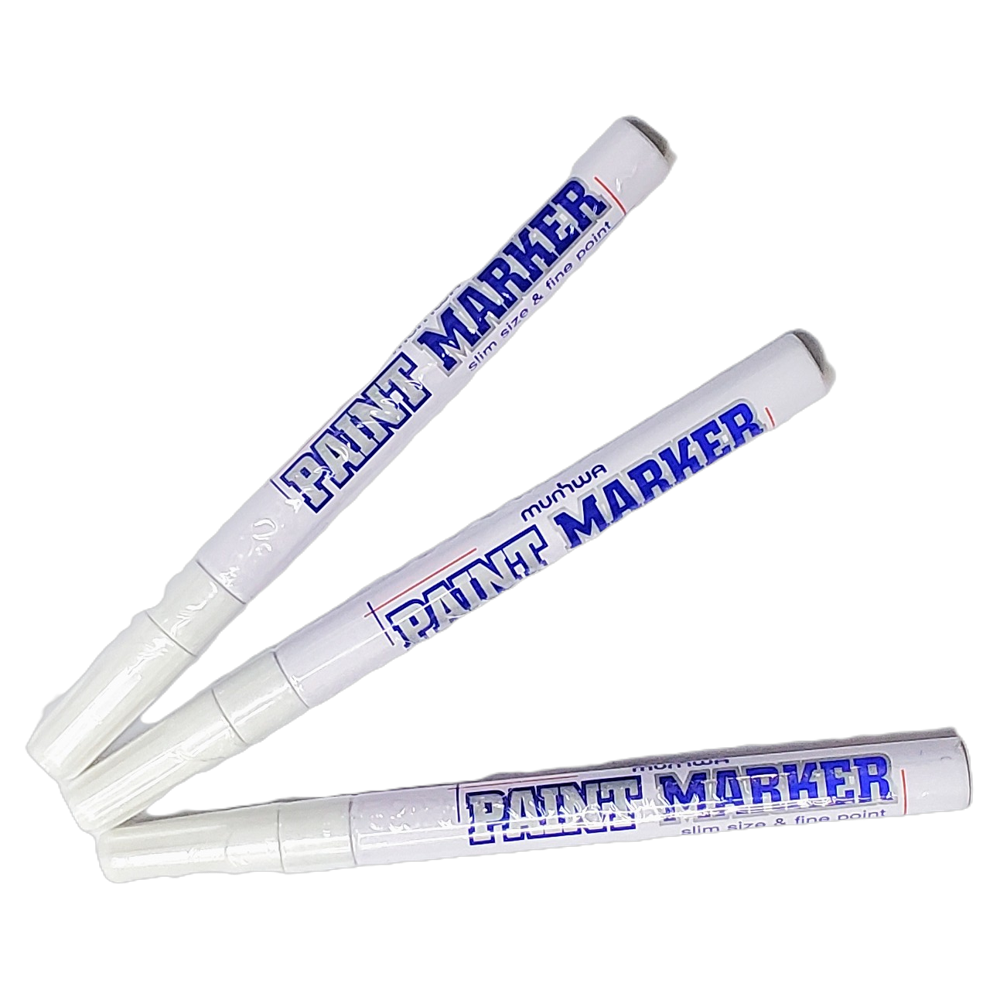 טוש שמן דק (F) mumwa לבן