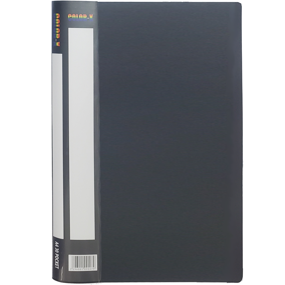 תיק אינדקס 30 A4 דף COLOR-X שחור