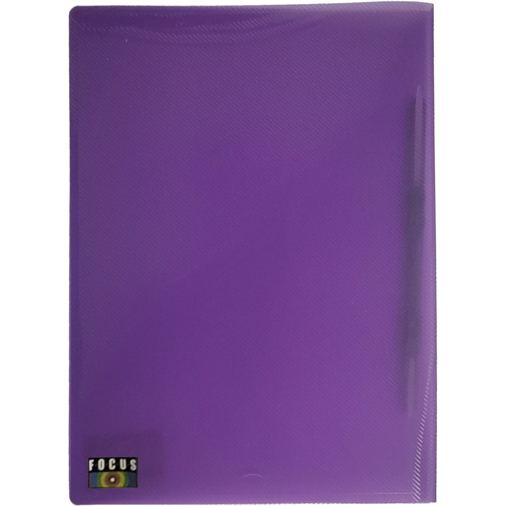 תיק PP סליידר + מנגנון A4 FOCUS סגול