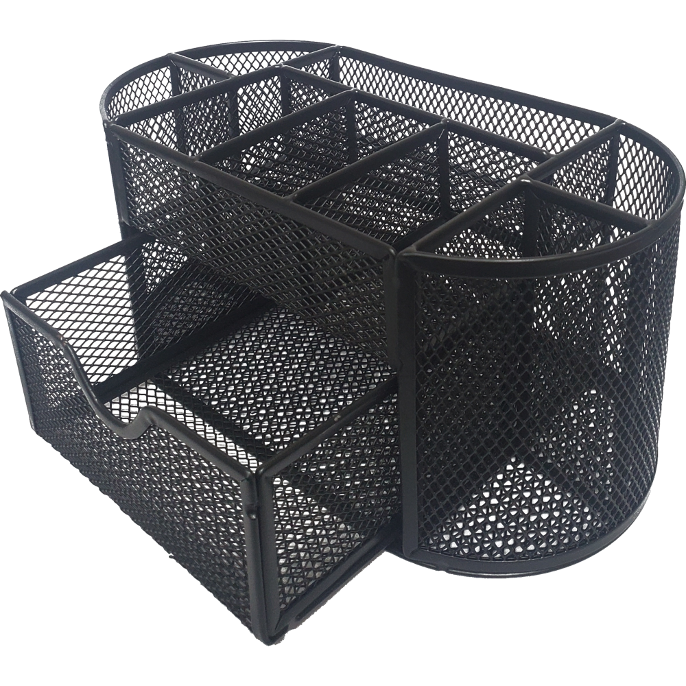 מעמד רשת 8 תאים+מגירה שחור