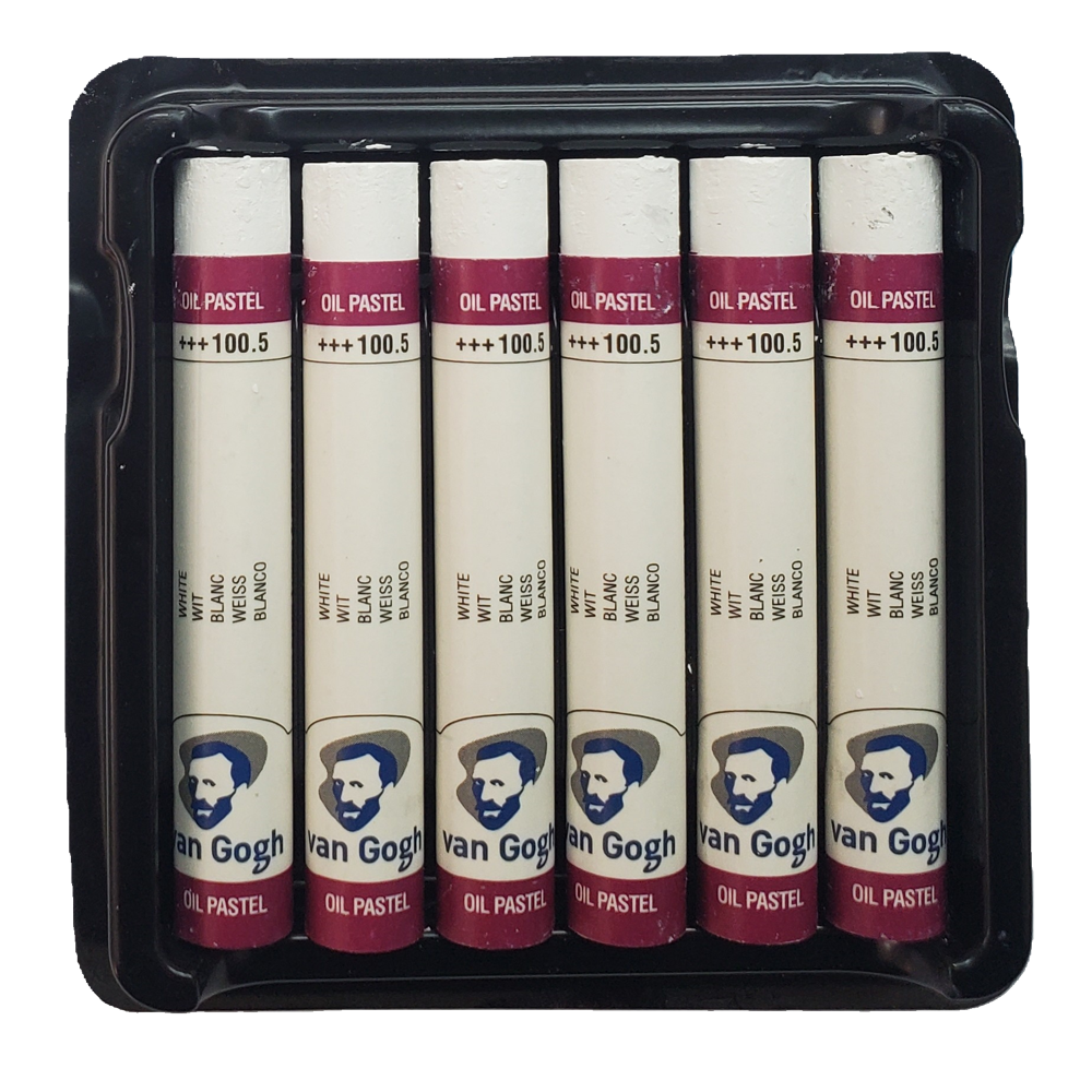 גיר פסטל מקצועי בודד VAN GOGH לבן (12)