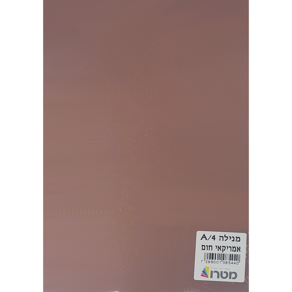 חוצץ A4 בריסטול צבע אחיד COLOR-X אמריקאי חום